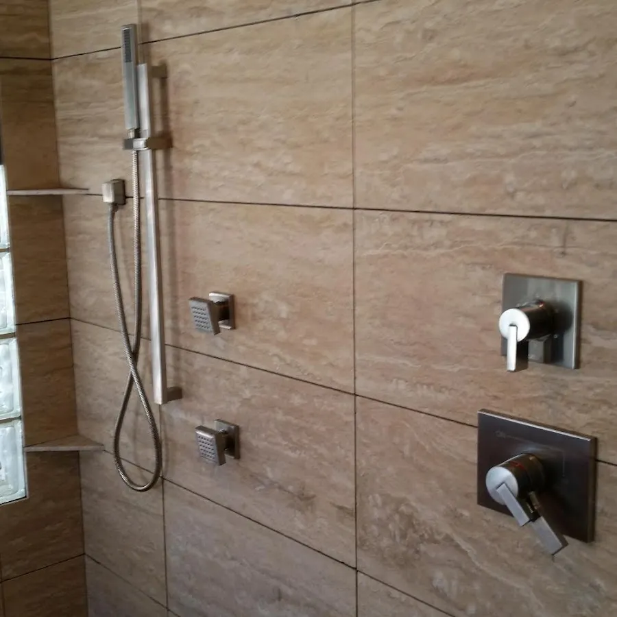 Shower fixture installation for Water Heater Replacement in Wells